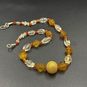 Extremely  Rare crystals Agate  mala  necklace  circa 2nd century