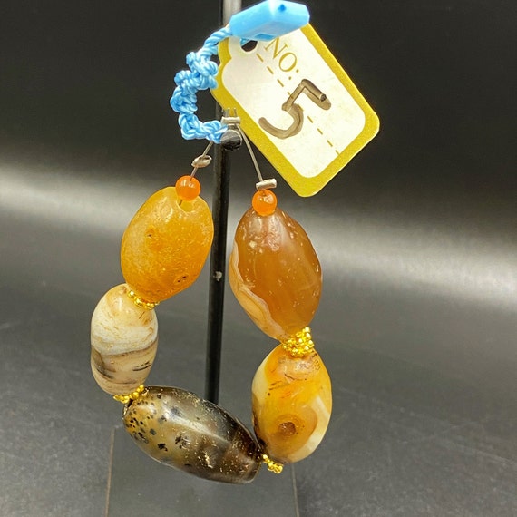 チベット入手 アンティークアゲートビーズ