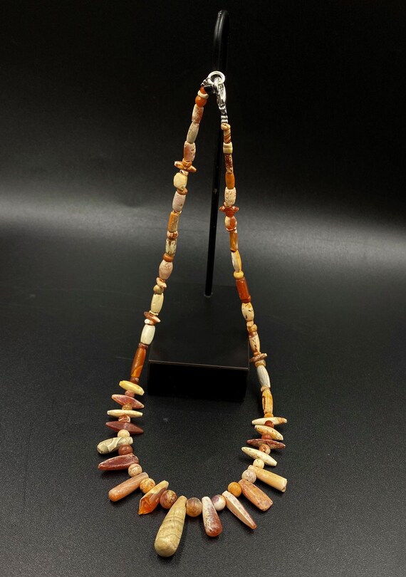 【状態良し】アンティーク エッジドカーネリアン ビーズ エッジドカーネリアン一連｜マライカ公式通販