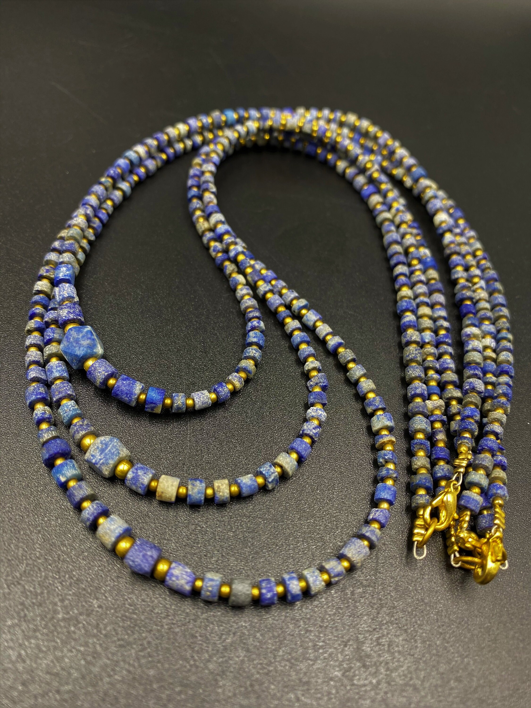 Lot of 3 String of Lapis Lazuli Ancient Beads From Afghanistan - Etsy
