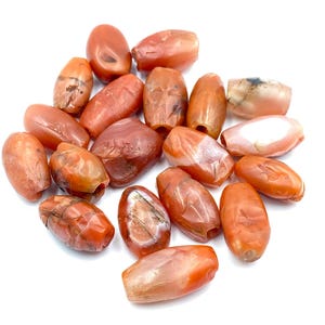 Ancient Indo Tibetan Tian Zhu Dzi Carnelian Pema Raka Amulet Prayer Old Beads
