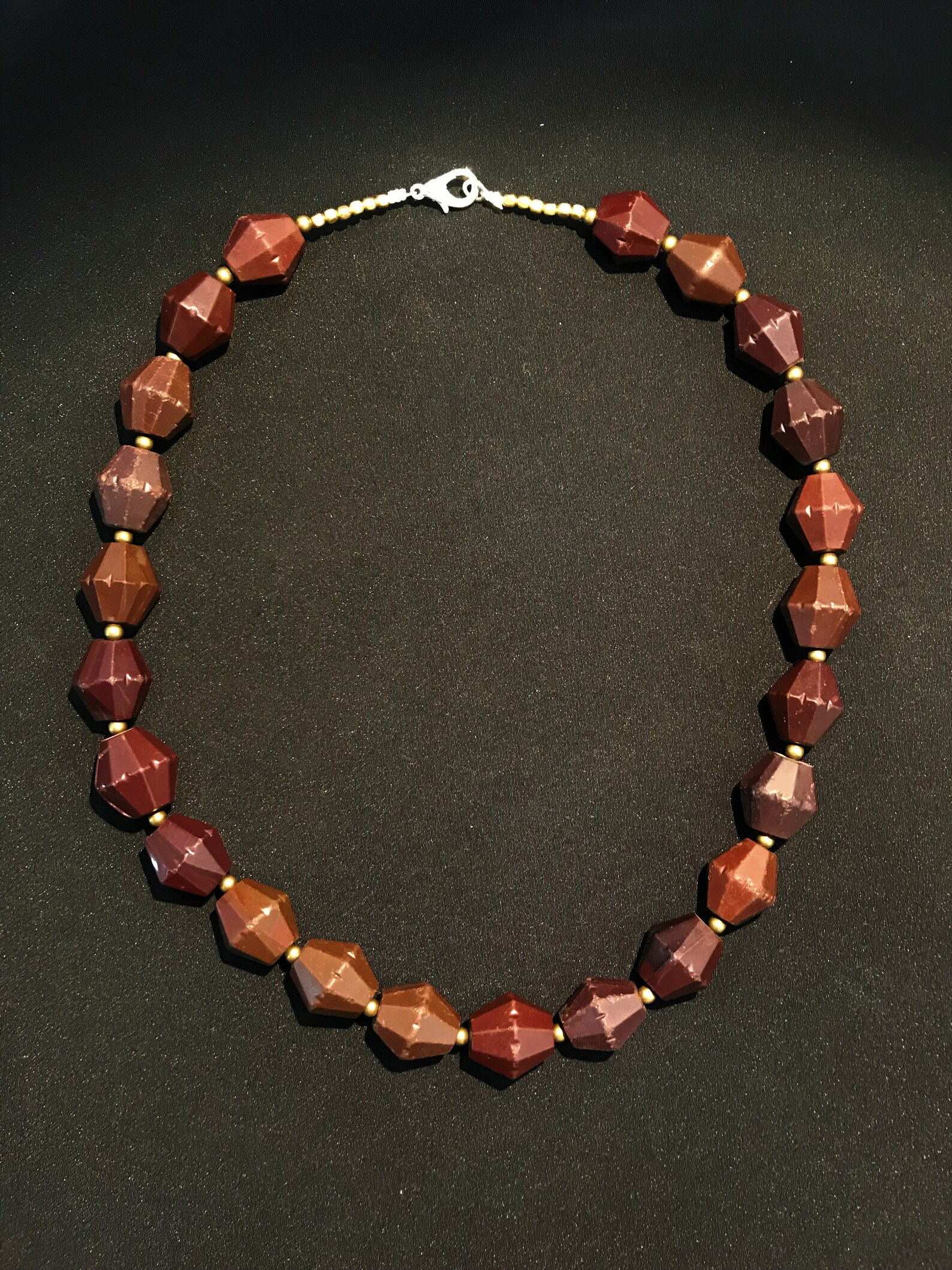 Antique glass necklace Etsy