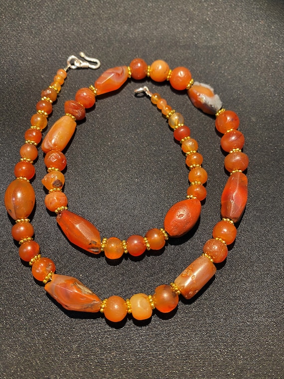✴︎希少✴︎ 1200-1700年前 エッジドカーネリアン ネックレス 約60cm