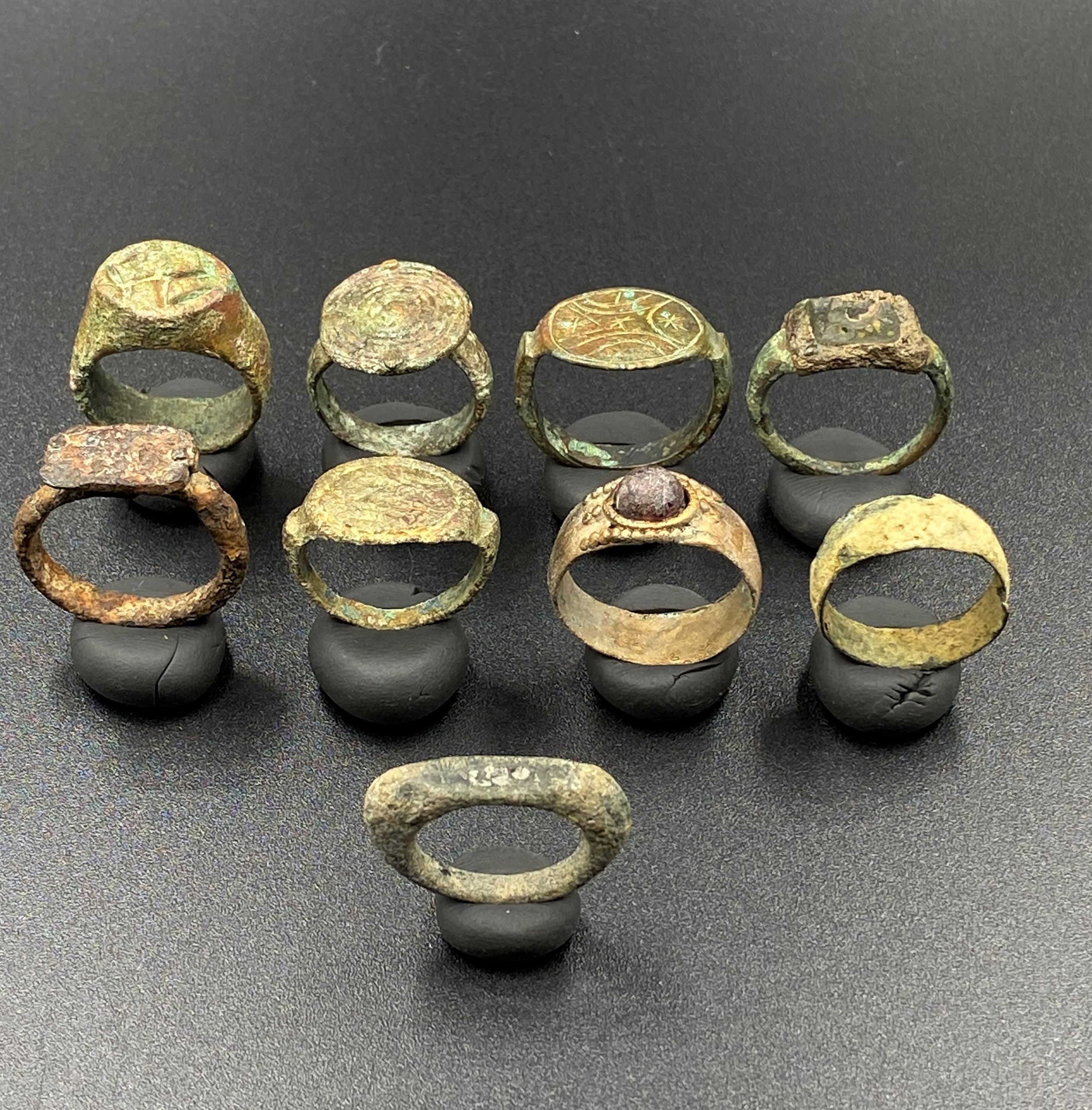 作品名：〜 Adam 〜（Original Bronze Ring） Ancient Near Eastern Roman Greek Sasanian Jewelry Bronze Signet