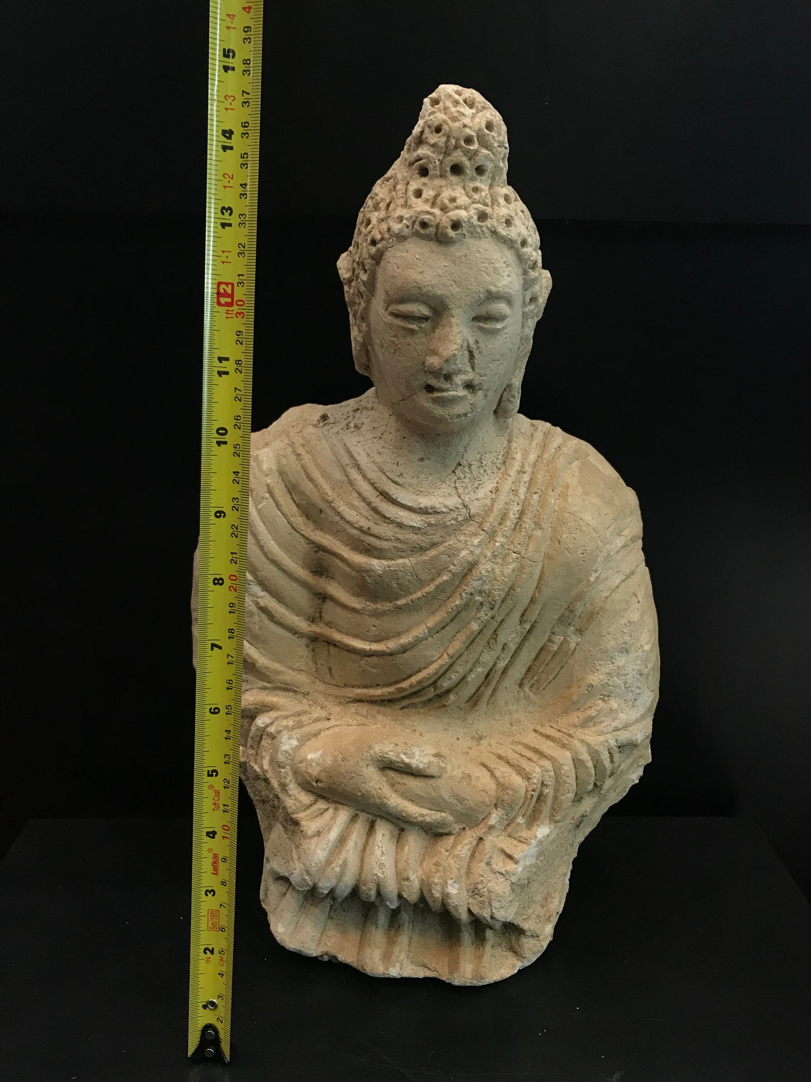 Authentic 6th Century A.D. Gandhara Large Seated Buddha Etsy