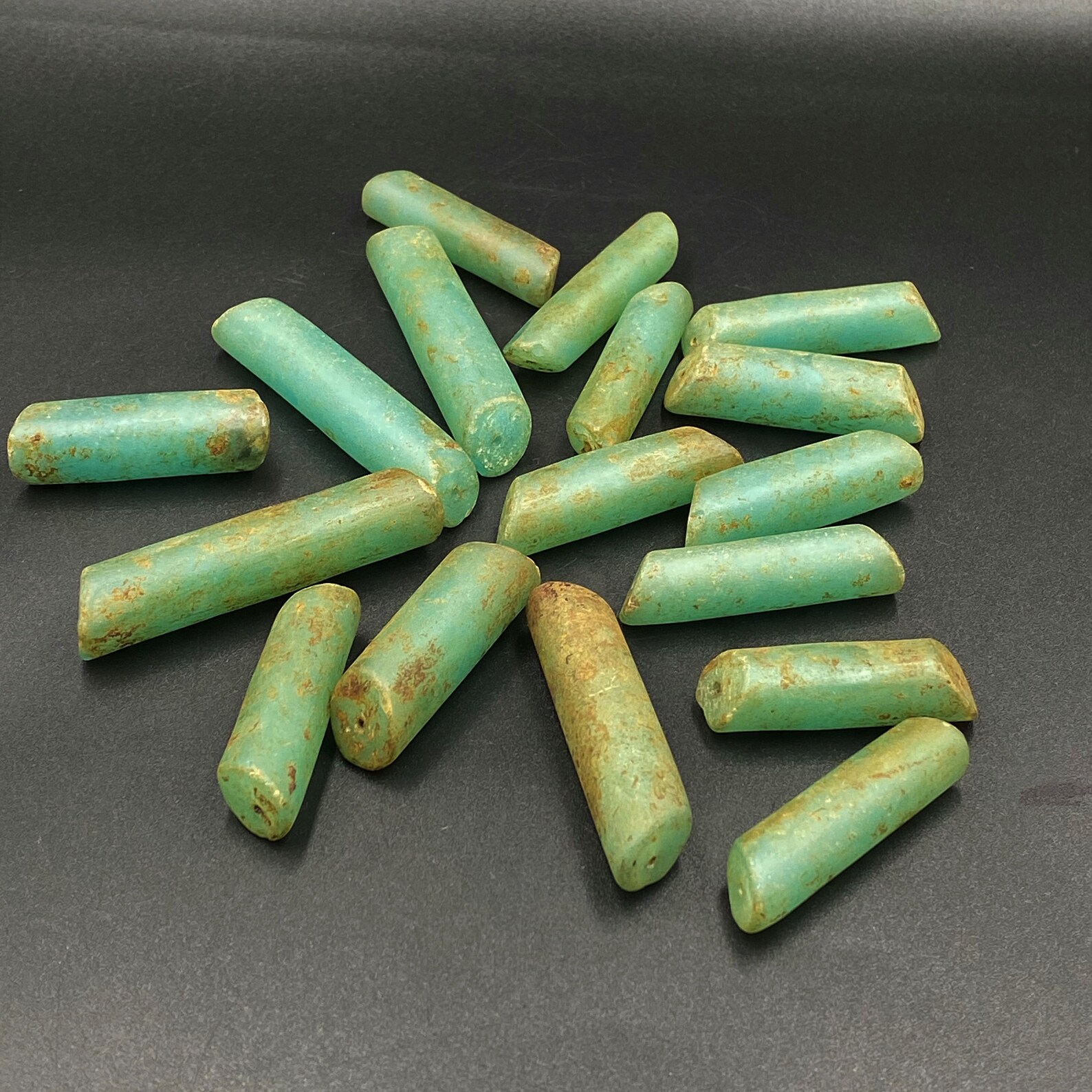 Antique Old Glass Beads From South East Asia Very Unique Etsy