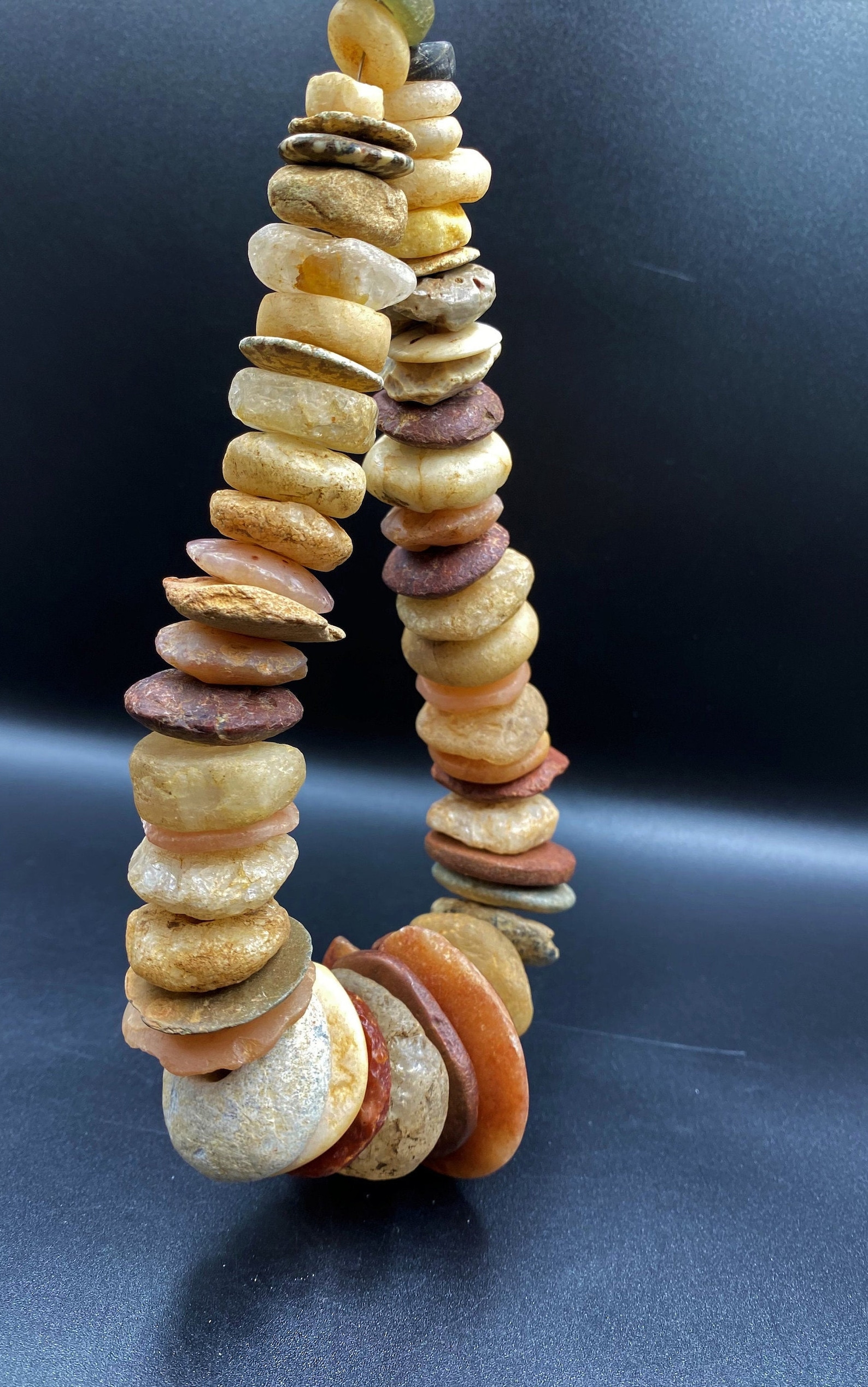 Ancient Stone Age Jewelry Beads Made Of Carnelian Rock Etsy