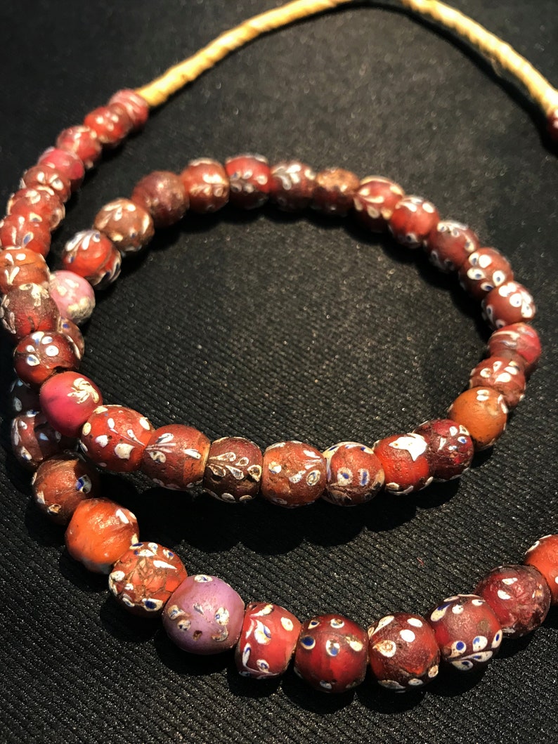 Vintage glass beads Etsy