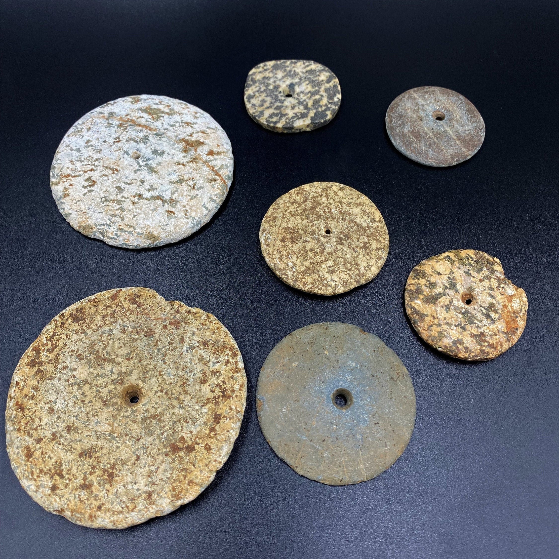 Old Antique Ancient Stone Age Stone Jewelry Bead Pendant Lot Etsy UK