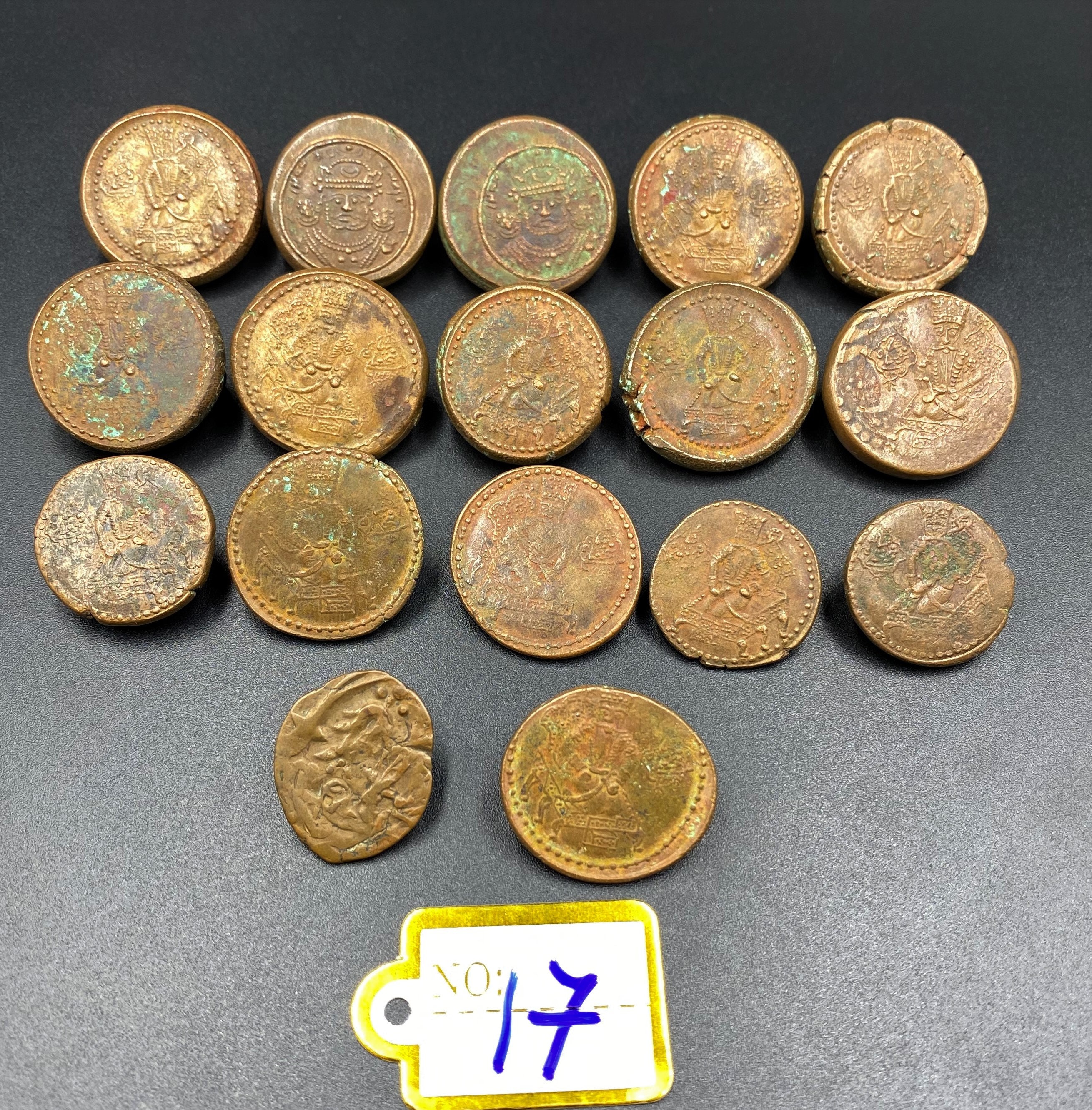 売れ筋新商品 Regions Asian Central Old 17 Antique Copper Brass Ancient コレクション