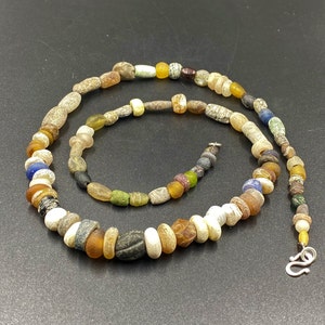 Old Antique Ancient Roman&#39;s Rare Glass Beads Top quality necklace