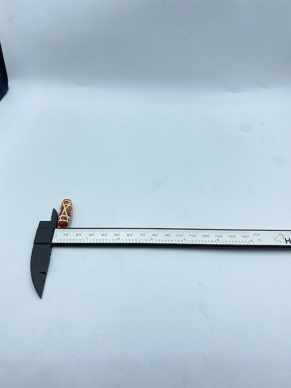 Rare Unique Pattern Antique Etched Carnelian Amul… - image 8