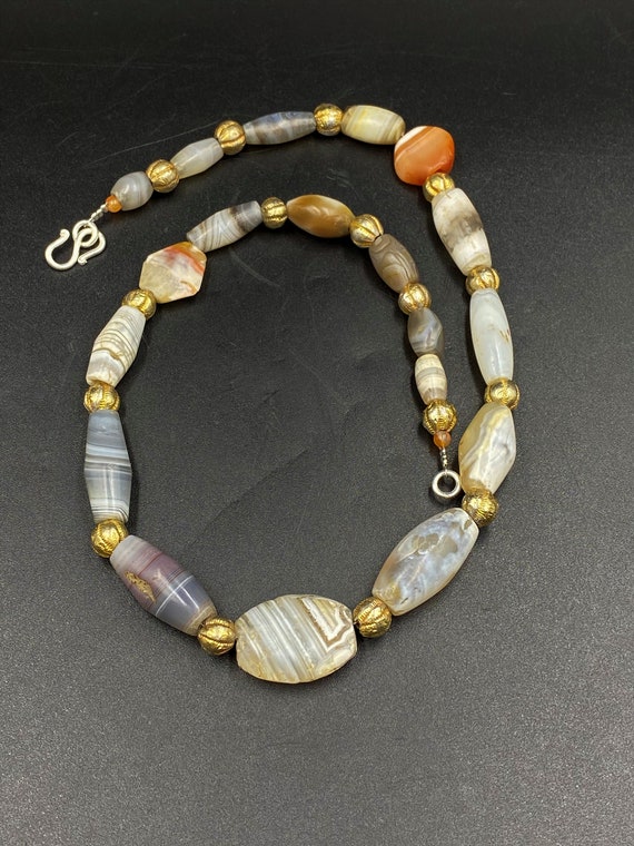 Old Antique Ancient Indo Greek Bactrian Banded Ag… - image 8