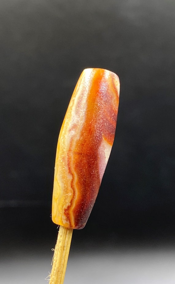 Old Historic Cultures Trade Jewelry Banded Agate Anti… - Gem