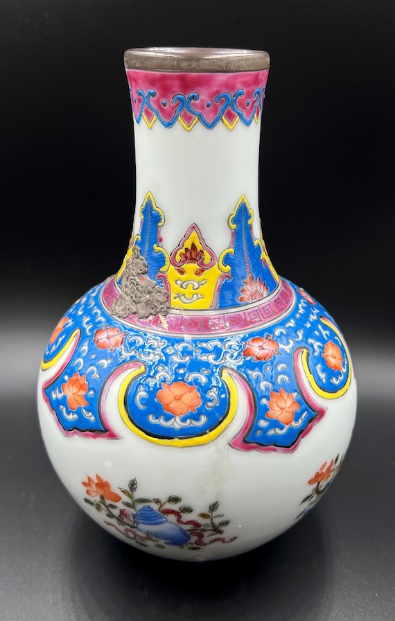 美術品 アンティーク 古代中国 古い磁器 花瓶 陶器 清朝時代の遺物