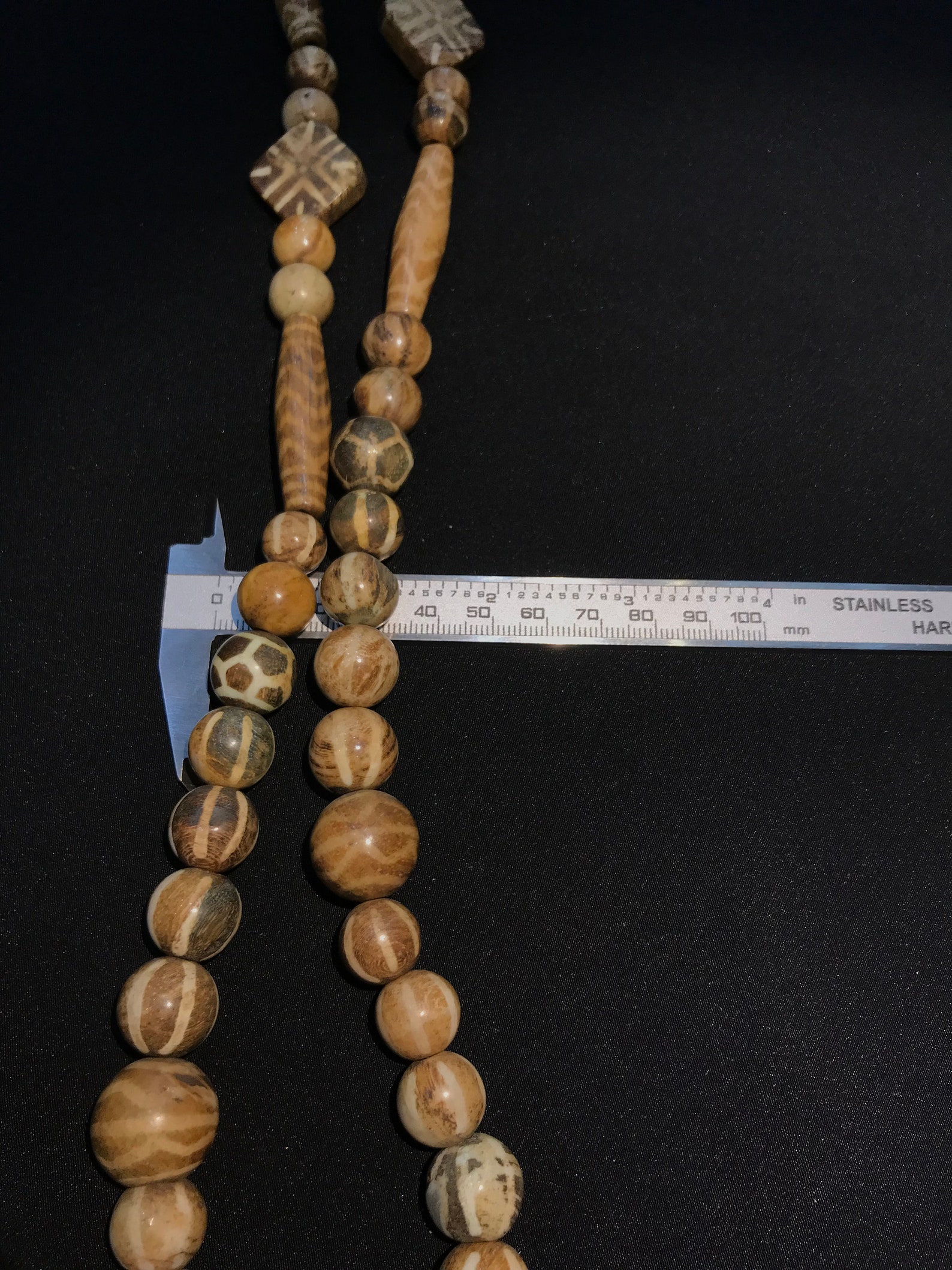 Antique wood beads Etsy