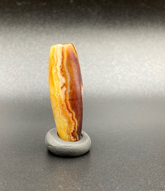 Old Historic Cultures Trade Jewelry Banded Agate Anti… - Gem