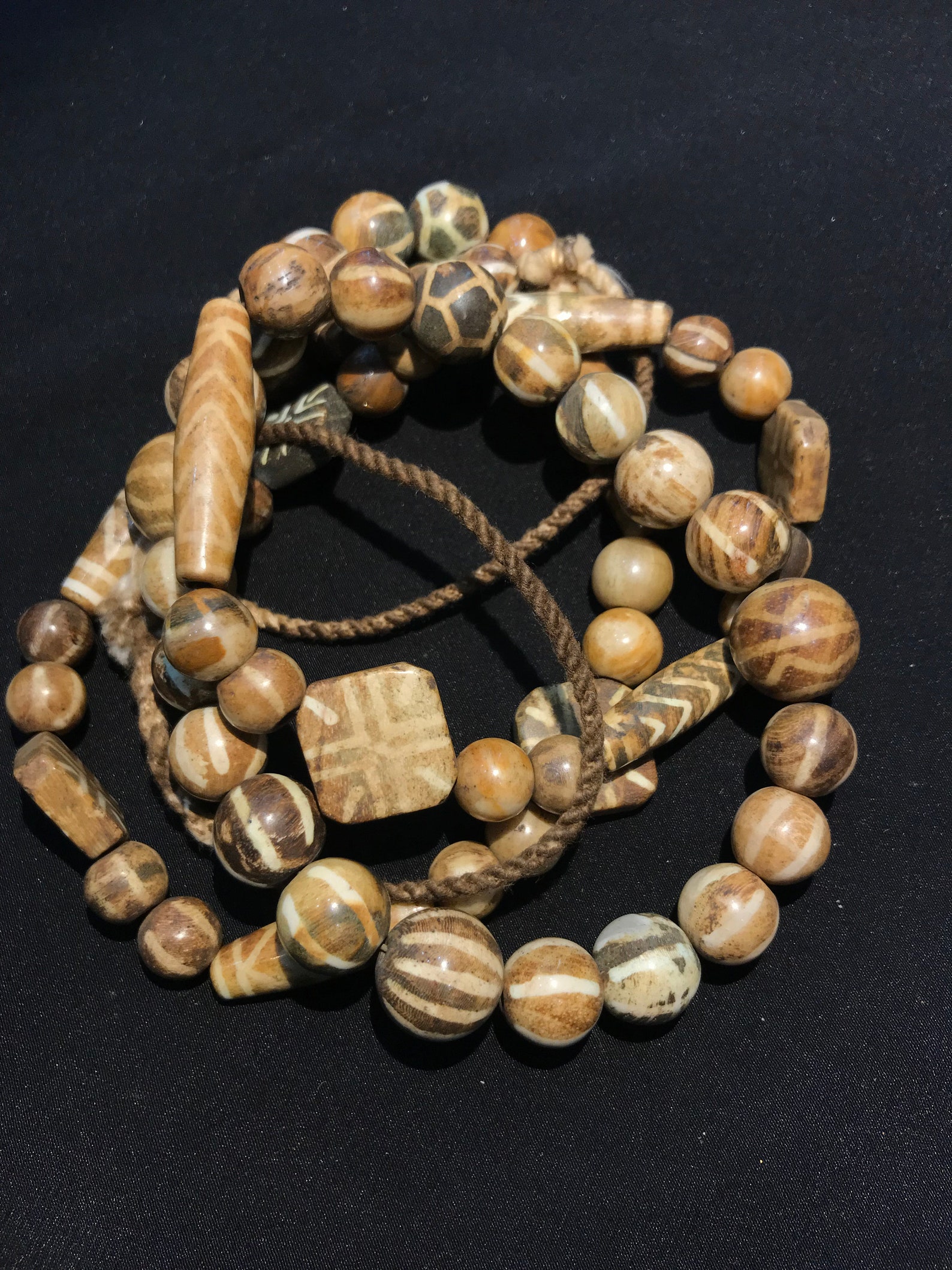 Antique wood beads Etsy