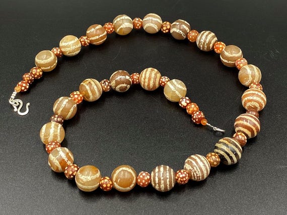 Himalayan Tibetan Tian Zhu Antique Decorated Etch… - image 5