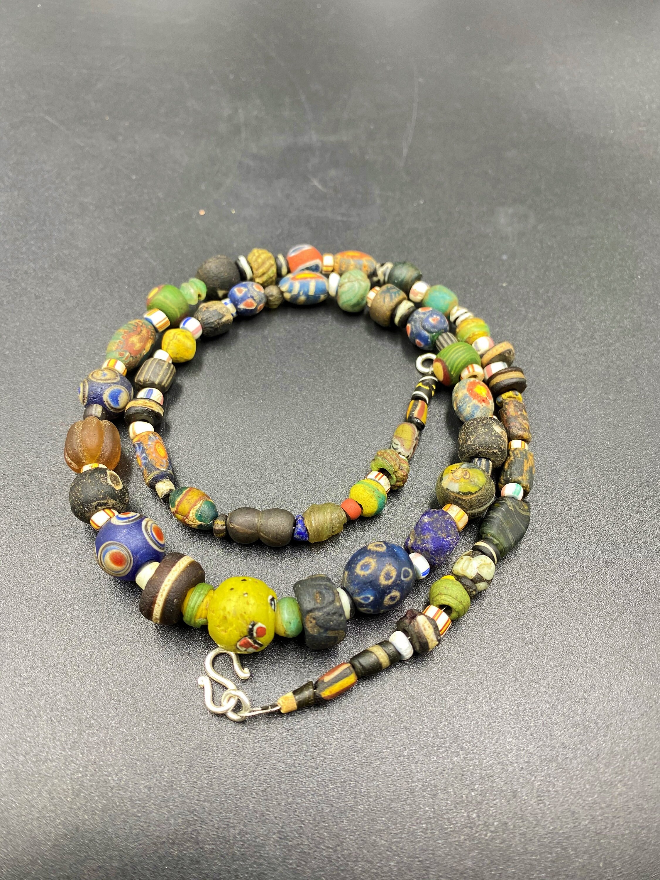 Old Ancient Antique Egyptian glass beads circa 1st century BC Etsy
