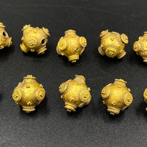 Ancient Mesopotamian Roman Greek Solid Gold 18k Antique Jewelry Old Beads