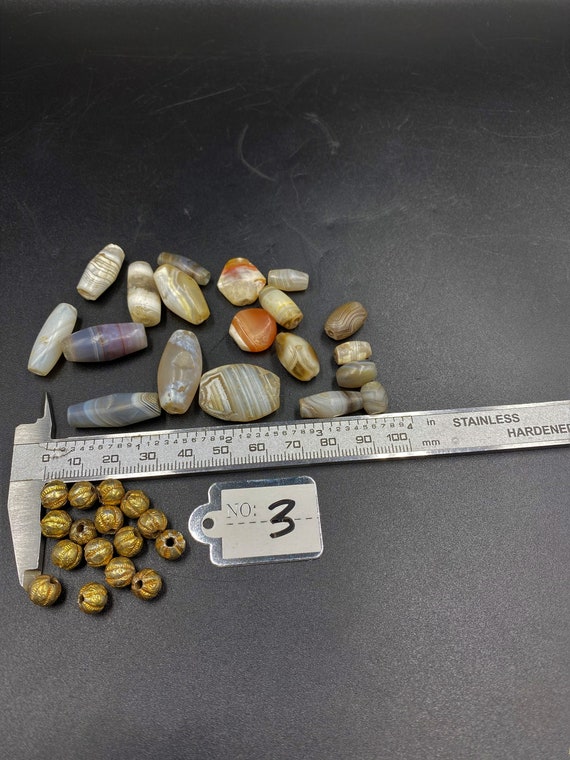 Old Antique Ancient Indo Greek Bactrian Banded Ag… - image 4