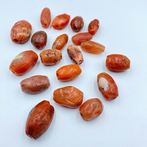 Tian Zhu Ancient Indo Tibetan Nepal Carnelian Pema Raka Amulet Old Beads Jewelry