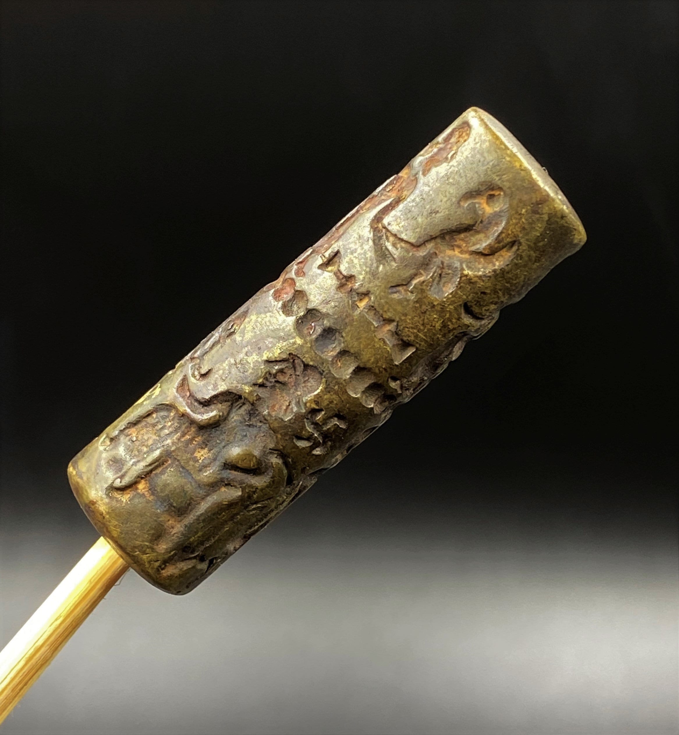 ☆R1402☆ 古代石 (226) ササン朝 拝火壇 印章石 瑪瑙ビーズ 【公式通販】