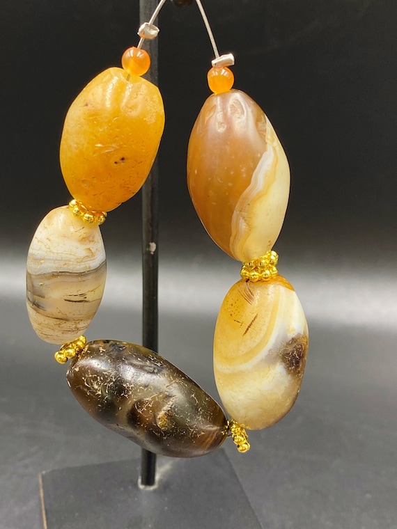 専用ページ チベット入手 アンティークアゲートビーズ 専用