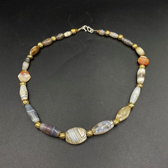 Old Antique Ancient Indo Greek Bactrian Banded Ag… - image 7