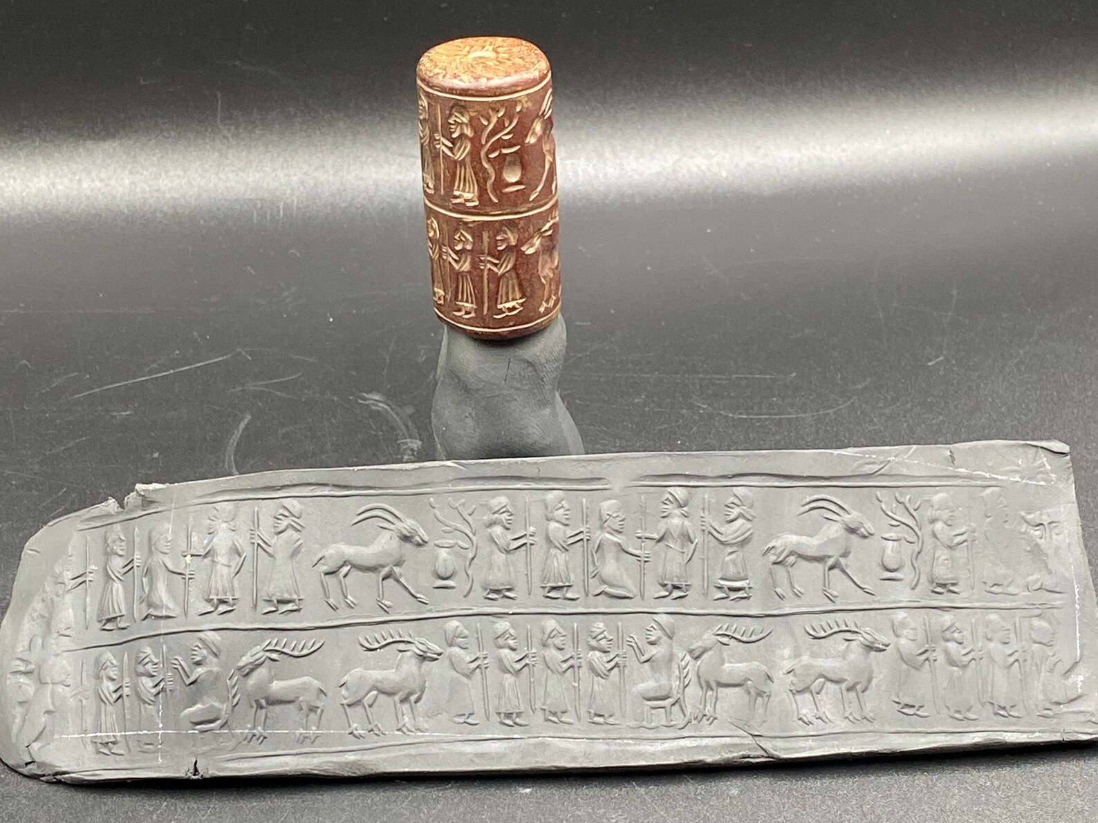 Old Antique Ancient Cylinder Seal Stamp Intaglio Engraved Etsy