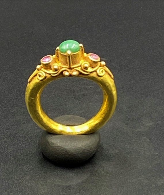 Ancient Gold Jewelry Ring South East Asia With Av… - image 9