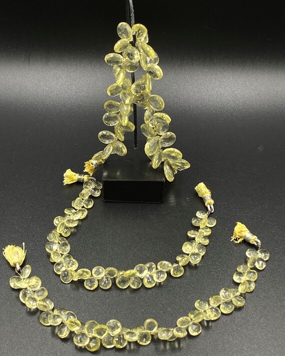 Lot Jewelry Lemon Quartz Faceted Drop Briolette S… - image 9