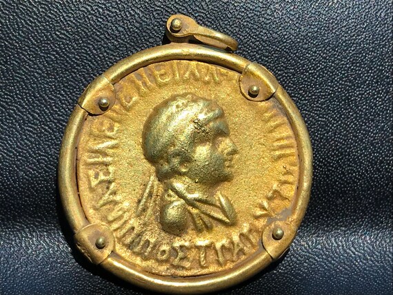 greek gold coins Pendants