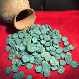Lotto di 199 monete greche in bronzo