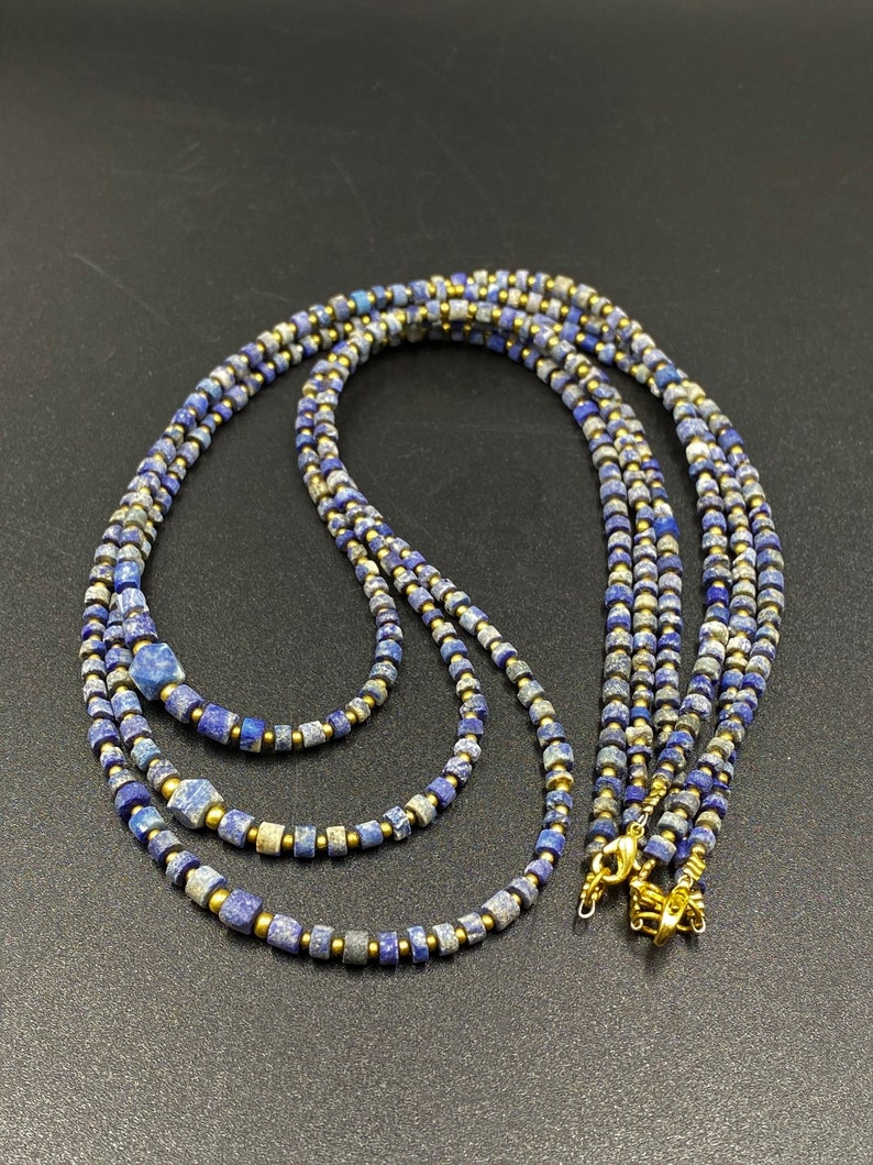 Lot of 3 String of Lapis Lazuli Ancient Beads From Afghanistan - Etsy