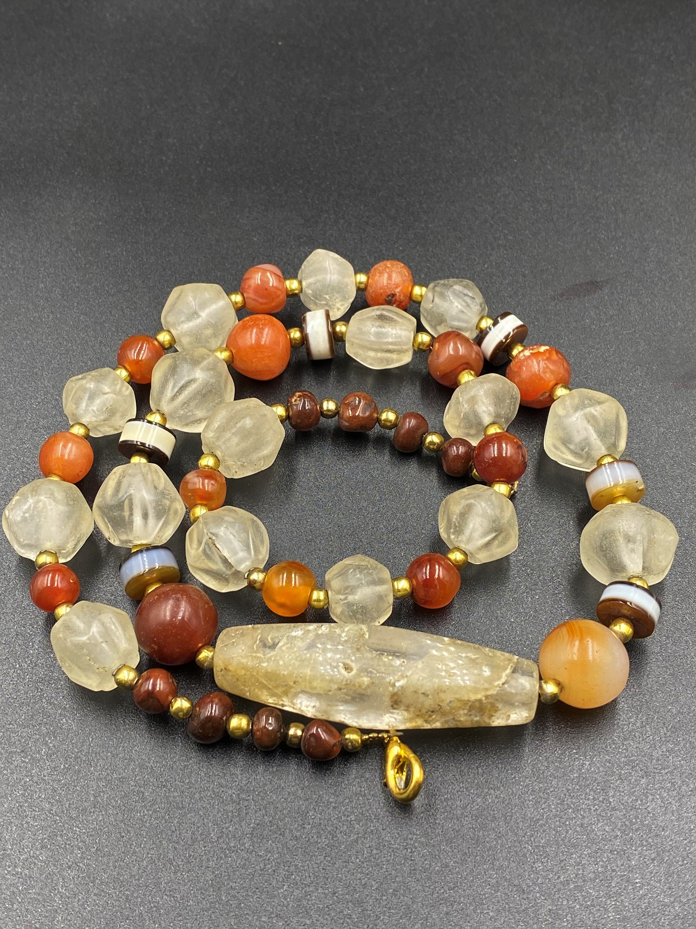 Himalayan Crystals and Carnelian Agate Beads From Ancient Civilizations ...
