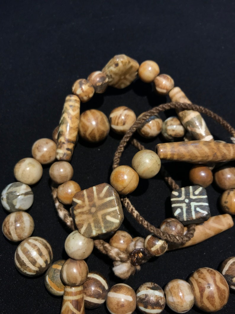 Antique wood beads Etsy