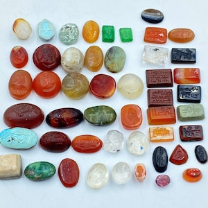 Ancient Afghan Roman Greek Antiquities Jewelry Antique Old Intaglio Stamp Seals