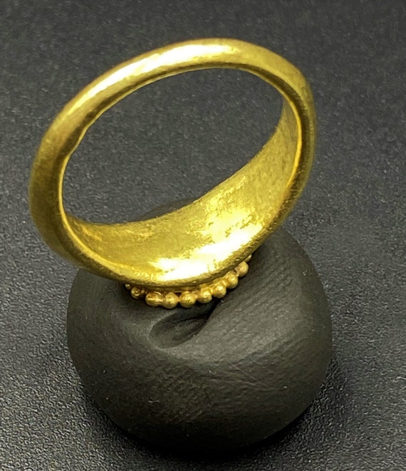 古いアンティーク 古代ギリシャのゴールドジュエリー リング