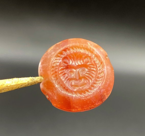 Indo Greek Bactrian Carnelian Agate Stamp Seal Be… - image 6