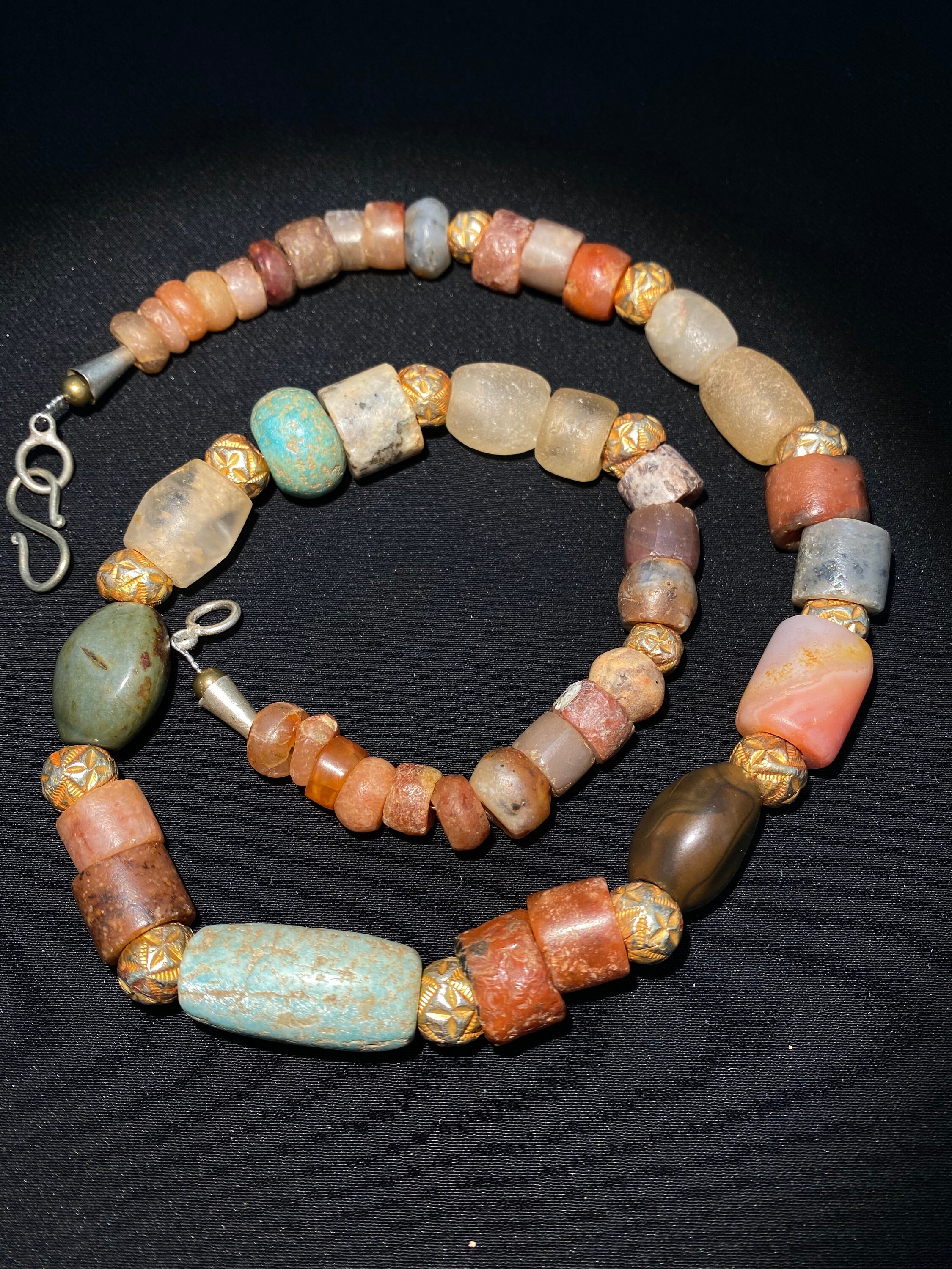 Ancient Carnelian Jewelry Agate Old Beads Necklace Neolithic - Etsy UK