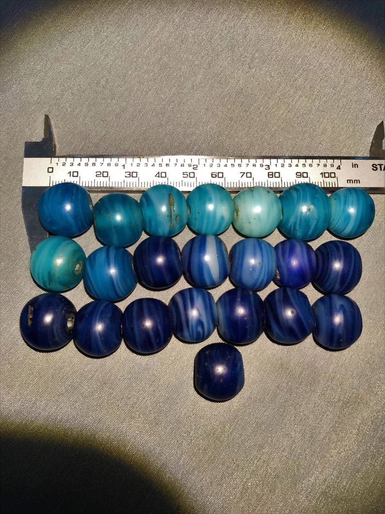 Antique Glass Trade Beads Etsy