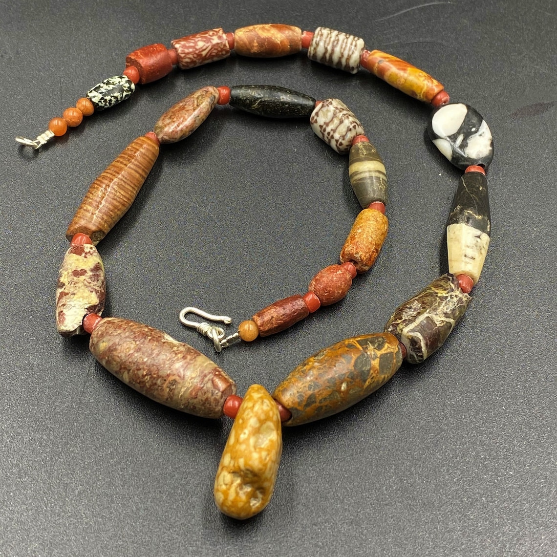 Ancient Old Antique Beads from Indus valley Jasper Agate Mala Etsy