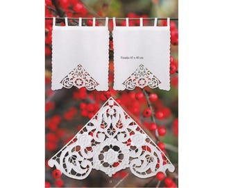 Hand embroidered curtain, curtain, window decoration