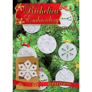 Wzór ozdób choinkowych EBOOK, wzory haftów richelieu, ozdoby świąteczne