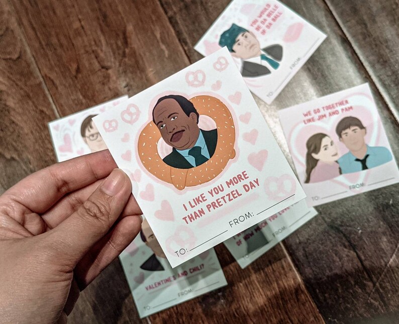 The Office Inspired Printable Mini Valentine's Day Cards, Instant ...