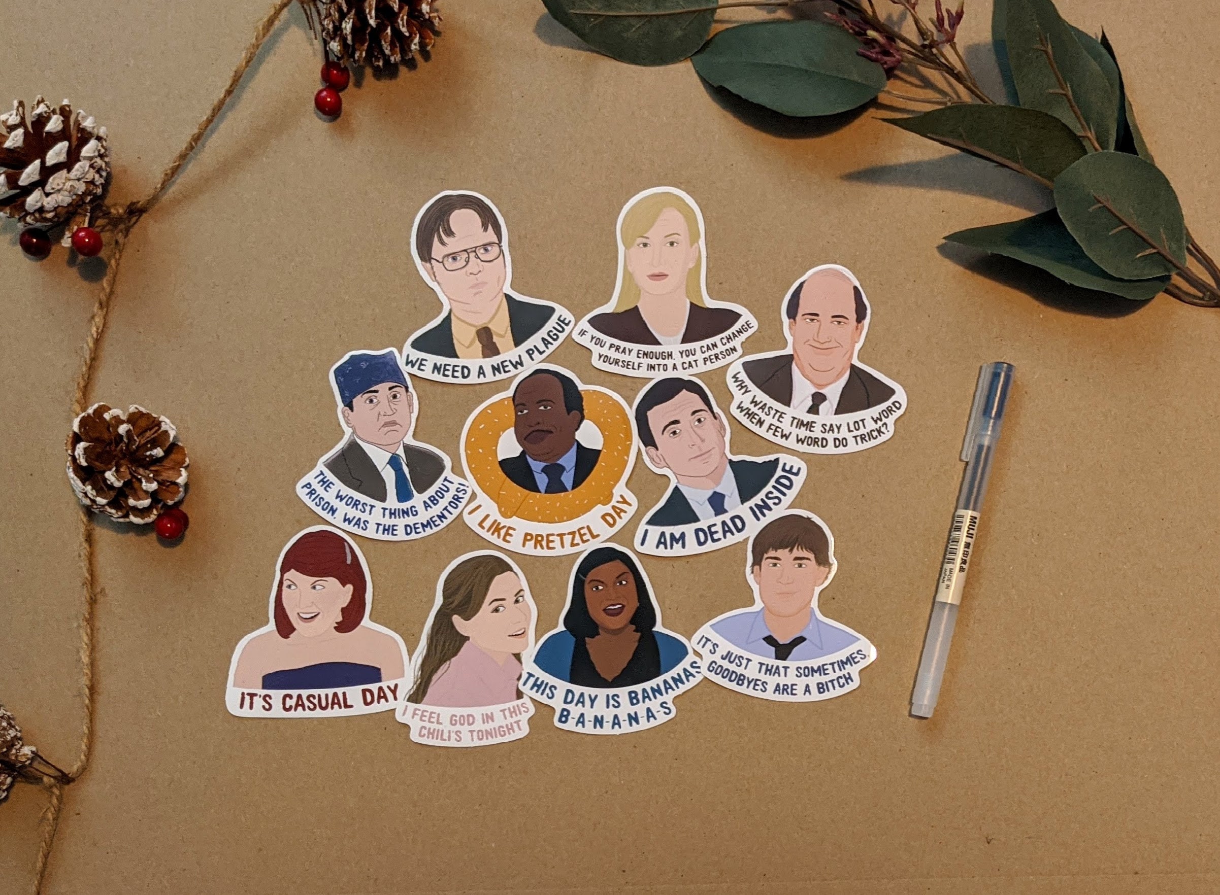 The Office Inspired Vinyl Stickers with quotes Special Etsy