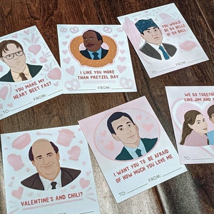 The Office Inspired Printable Mini Valentine's Day Cards, Instant ...