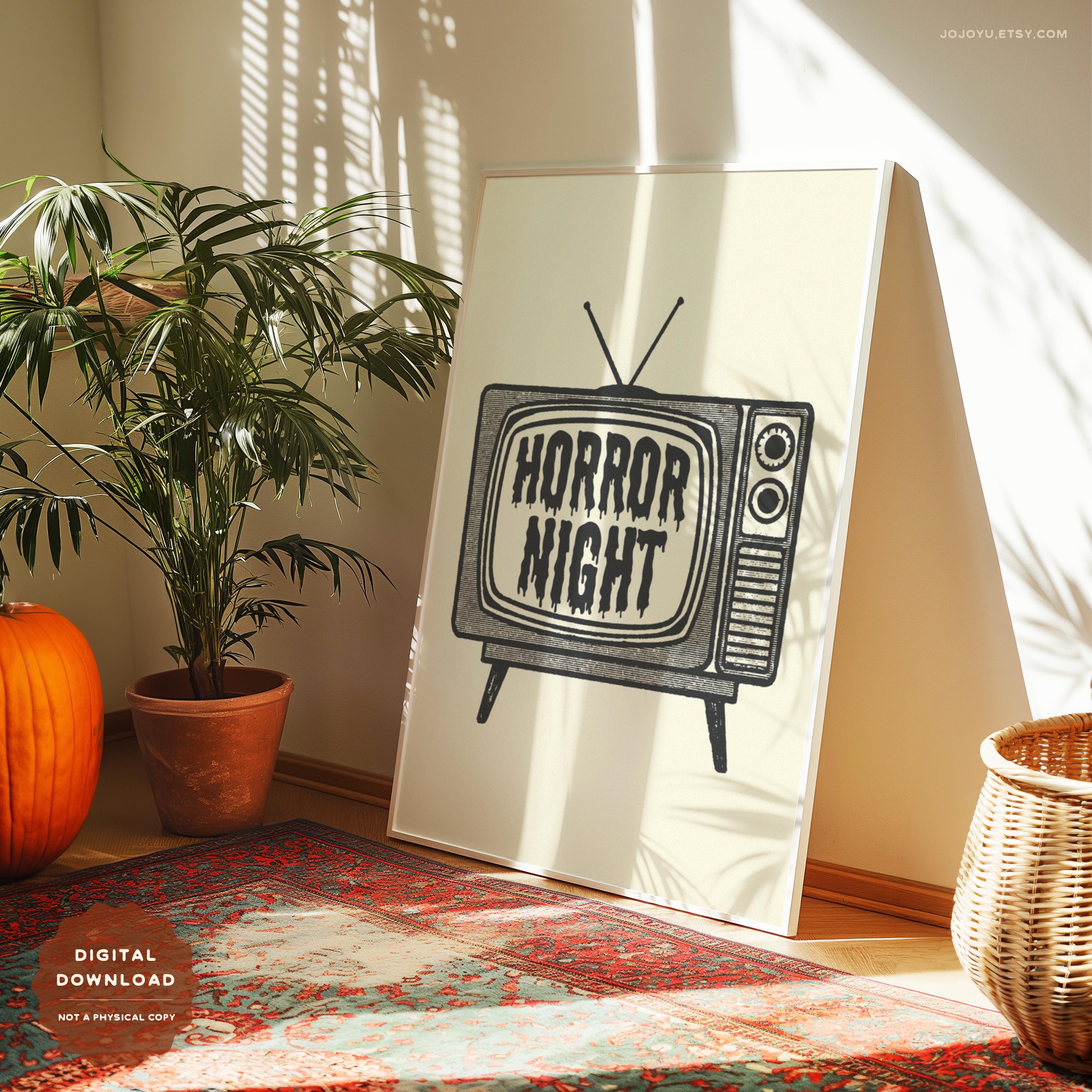 Horror Lover Wall Art Bundle, Spooky Introvert Ghost Print, Retro ...